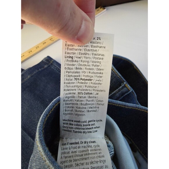 SPANX WearEver Flare Jeans Authentic Blue XL Bell Bottom Bootcut Pull On Denim - Picture 9 of 10